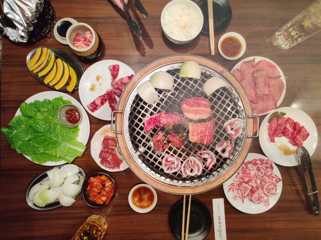 showing the food choices at the restaurant recommendation in Furano 