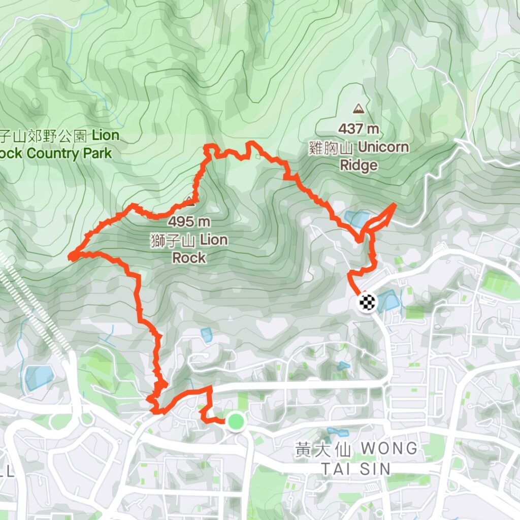 Hong Kong trails - the route from start to finish