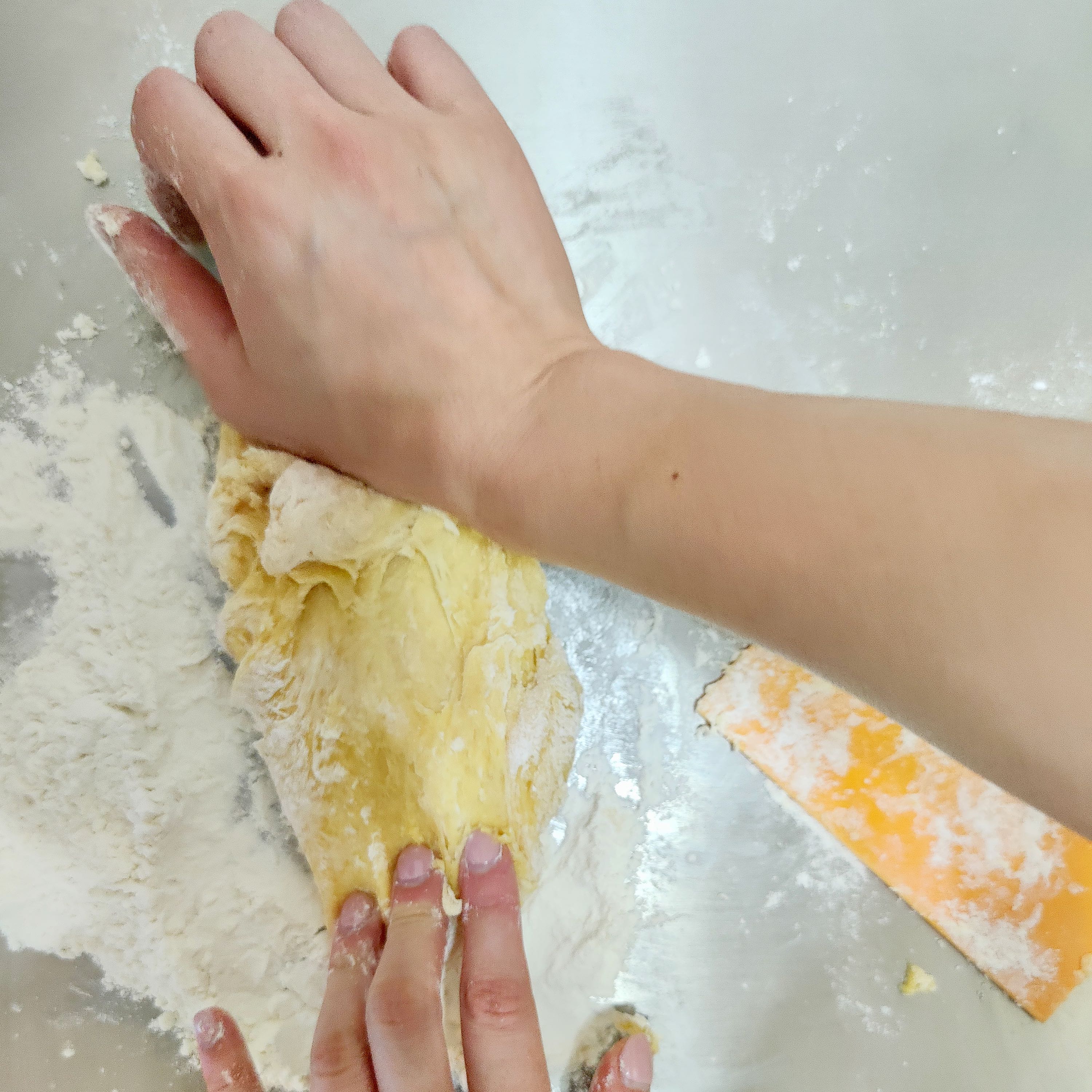 kneading the dough