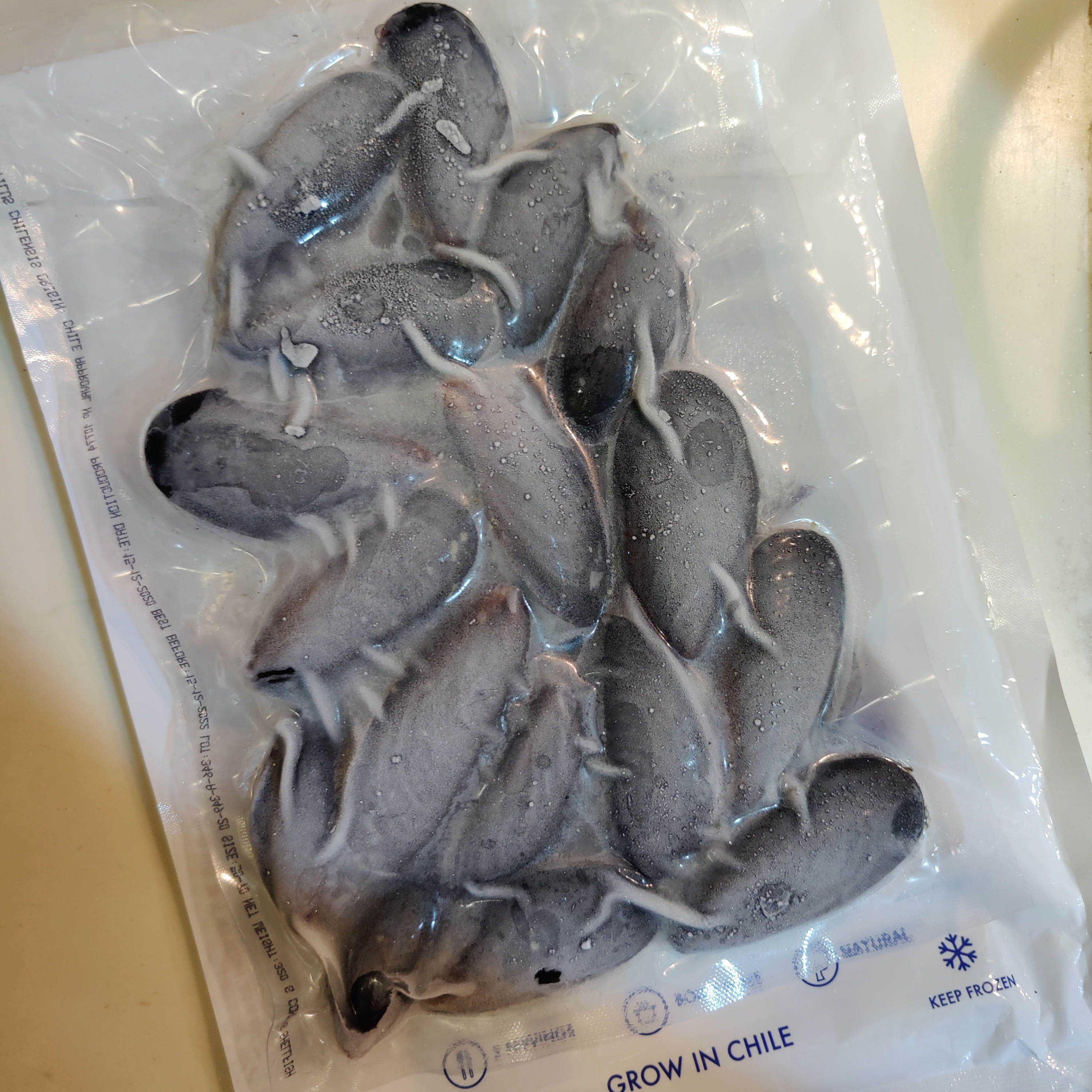 Frozen mussels 